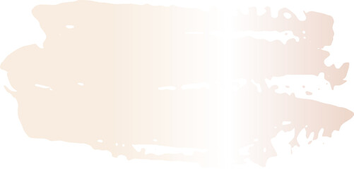 Fototapeta premium Gold pink brush stroke illustration on transparent background.
