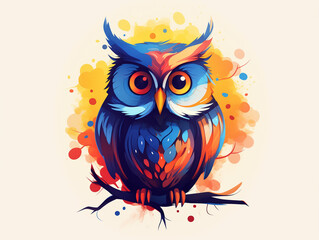 Colorful Owl illustration