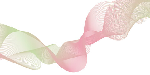 Abstract technology wavy lines pattern on white background. Abstract colorful blend wave lines curve and motion background. White background mesh abstract, vector gradient line modern soft blend.