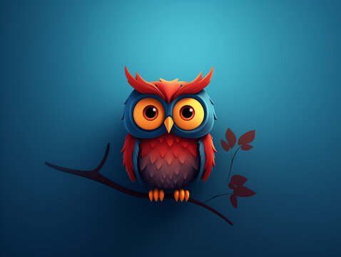 Colorful Owl illustration