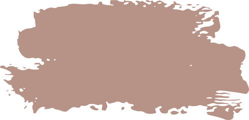Pastel ink grunge brush stroke illustration on transparent background.