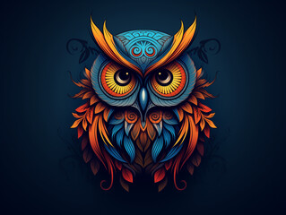 Obraz premium Colorful Owl illustration