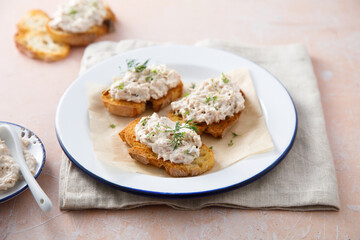 Traditional homemade salmon pate