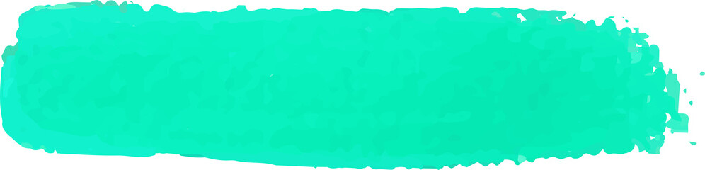 Mint  brush stroke watercolor illustration on transparent background.