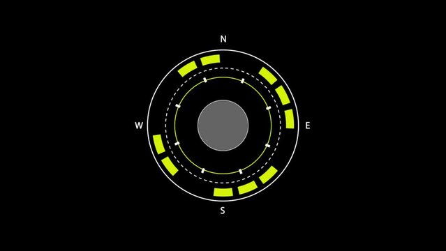 Circle HUD pack stock video created from animated circuit lines and elements. This footage is suitable for projects with technology themes.