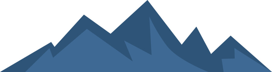 Mountain Range Illustration Element