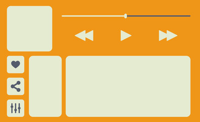 Music Player Display UI Element