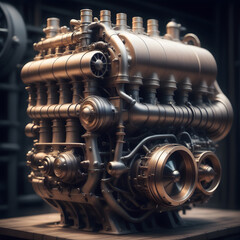large combustion engine, AI-generatet