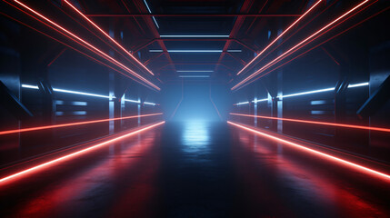 Futuristic Sci Fi Cyber Modern Neon Laser Electric