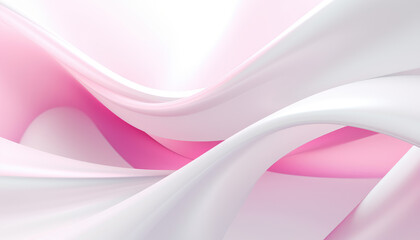 Abstract futuristic white and pink curvy background