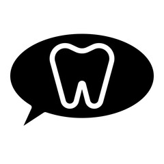 tooth glyph icon