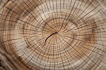 Closeup of cut tree trunk wood texture