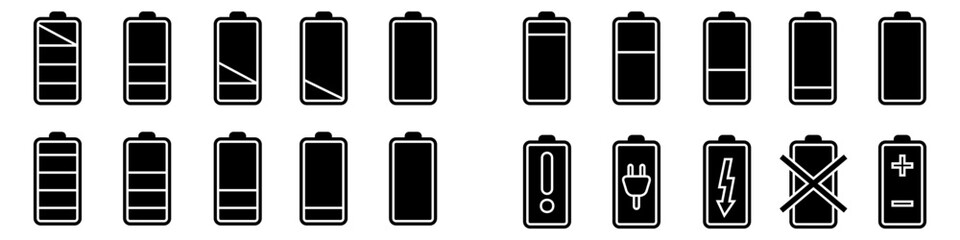 Battery charge icon vector. indicator battery illustration symbol. accumulator logo. - obrazy, fototapety, plakaty