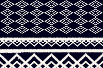 ikat African Indian art, Abstract White. Ethnic beautiful seamless pattern. India Thai pattern. Mexican striped style. Native traditional. Design for background, fabric, clothing Kente.