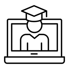   Graduate line icon