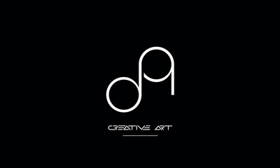 DQ, QD, D, Q abstract letters logo monogram