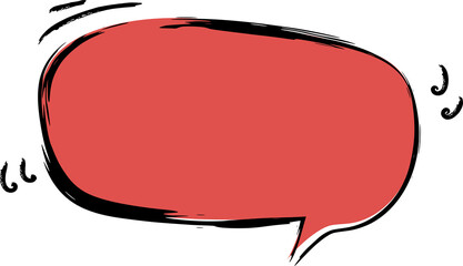 Speech bubbles design illustration on transparent background.