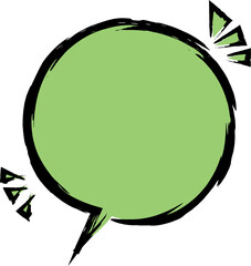 Speech bubbles design illustration on transparent background.