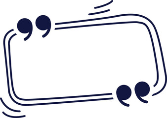 Quote Box Hand Drawn Vector