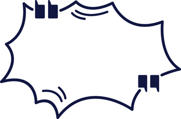 Quote Box Hand Drawn Vector