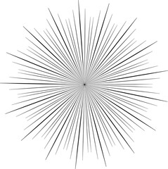 Obraz premium Sunburst style isolated illustration on transparent background.