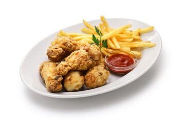 Gluten-free and crispy homemade fried chicken made with rice flour