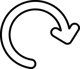 Fototapeta premium Refresh icon for updating or reloading content.
