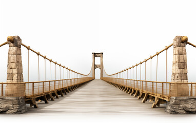 Bridge model isolated background,created with Generative AI tecnology.	