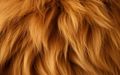 Naklejka premium Brown hair close-up,created with Generative AI tecnology. 