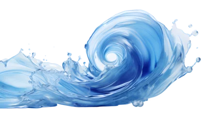Foto op Plexiglas Wave, PNG, Transparent, No background, Clipart, Graphic, Illustration, Design, Ocean, Sea, Water, Wave icon, Png image, Aquatic, Liquid, Water wave, Oceanic, Wave graphic, Coastal, Natural, Blue wave © Vectors.in