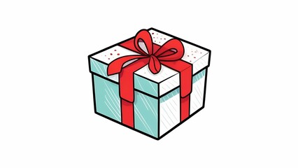 Fototapeta premium Gift box on white background,surprise,gift