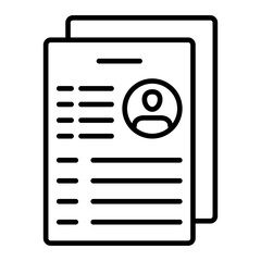   Curriculum line icon