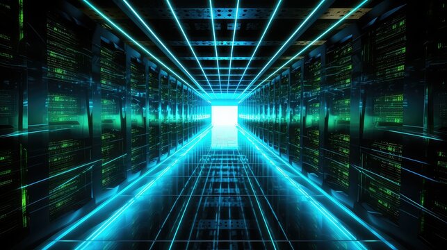 wired network technology background illustration router server, firewall protocol, lan wan wired network technology background