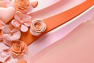 background with roses