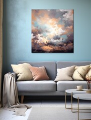 Abstract Cloud Formations Wall Prints: Sky's Imagination Unleashed