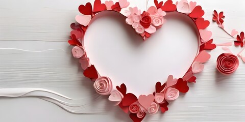 heart on a white background