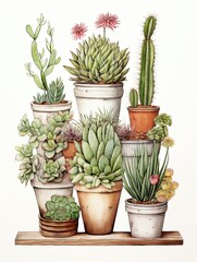 Desert Hues: Cacti and Succulents Wall Prints for a Unique D�cor Touch