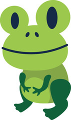 Cute Green Animals Illustration