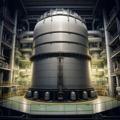 steel nuclear reactor, AI-generatet