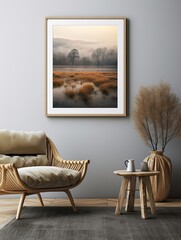 Freshwater Lakes Wall Prints: Serene Tranquil Landscapes