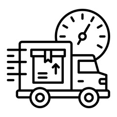   Fast Delivery line icon