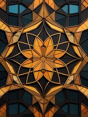 Geometric Fractals: Mathematical Beauty Wall Prints