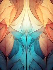 Geometric Fractals: Mathematical Beauty Wall Prints in Brilliant Design