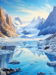 Glacial Splendor: Arctic Landscapes in Stunning Wall Art