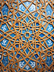 Intricate Arabesque Patterns: The Essence of Islamic Wall Prints