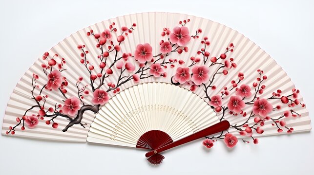 Amazing Hand Painted Silk Fan 