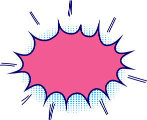 Bubbles for speech design illustration on transparent background.