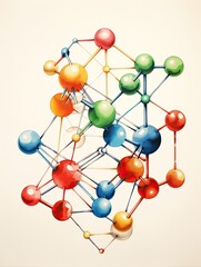 Obraz premium Organic Chemistry Structures: Captivating Scientific Wall Prints