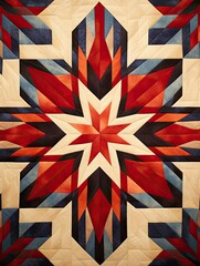 Americana Wall Prints: Captivating Quilt Patterns for a Touch of Vintage Elegance