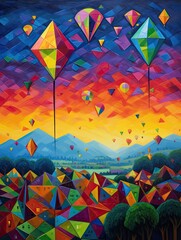 Vibrant Kite Festivals: Outdoor Fun Wall Prints for Captivating Decor